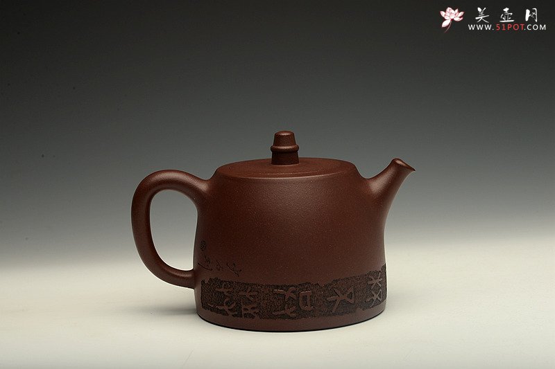 紫砂壶图片：经典作品 精品多细品 全手汉铎 张听刚啄砂装饰 - 宜兴紫砂壶网