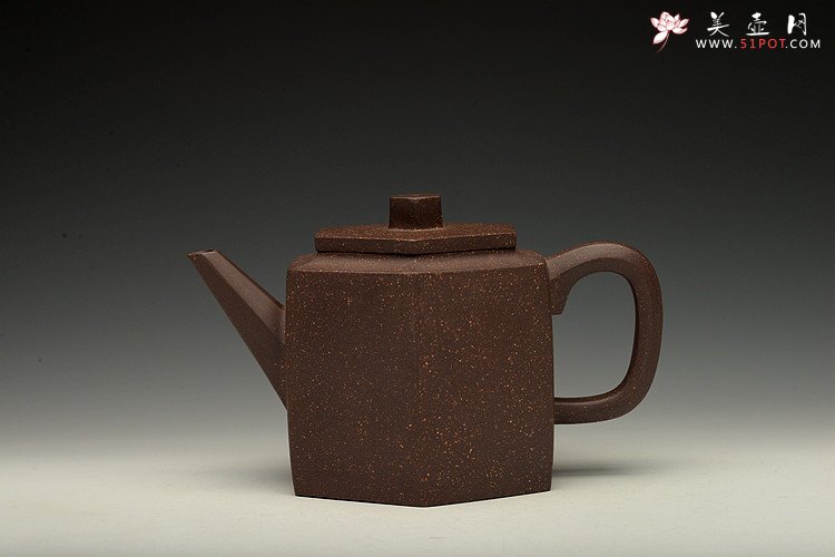 紫砂壶图片：线条流畅  挺拔实用  全手六分玉柱 - 宜兴紫砂壶网