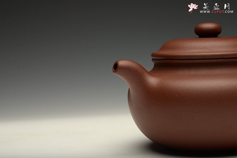 紫砂壶图片：传统器形 端庄大方  纯净黄龙山底槽青 全手仿古 - 宜兴紫砂壶网