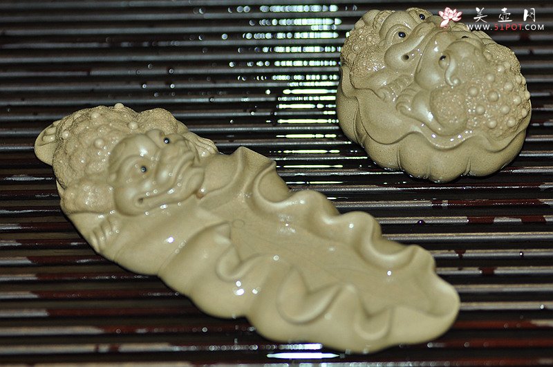 紫砂壶图片：优质段泥 做工精致 和和美美  镇纸or笔架or茶宠 - 宜兴紫砂壶网