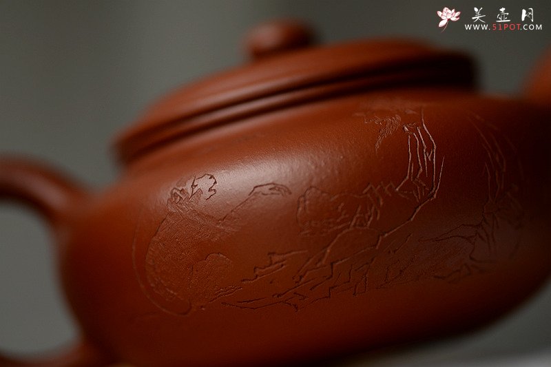 紫砂壶图片：饮者寿 传统经典 仿古 范曾之味~ - 宜兴紫砂壶网