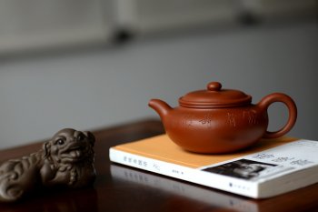 紫砂壶图片：饮者寿 传统经典 仿古 范曾之味~ - 宜兴紫砂壶网