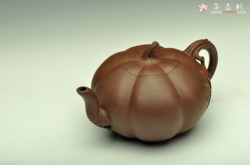 紫砂壶图片：吴震经典作品 南瓜 欣赏 - 宜兴紫砂壶网
