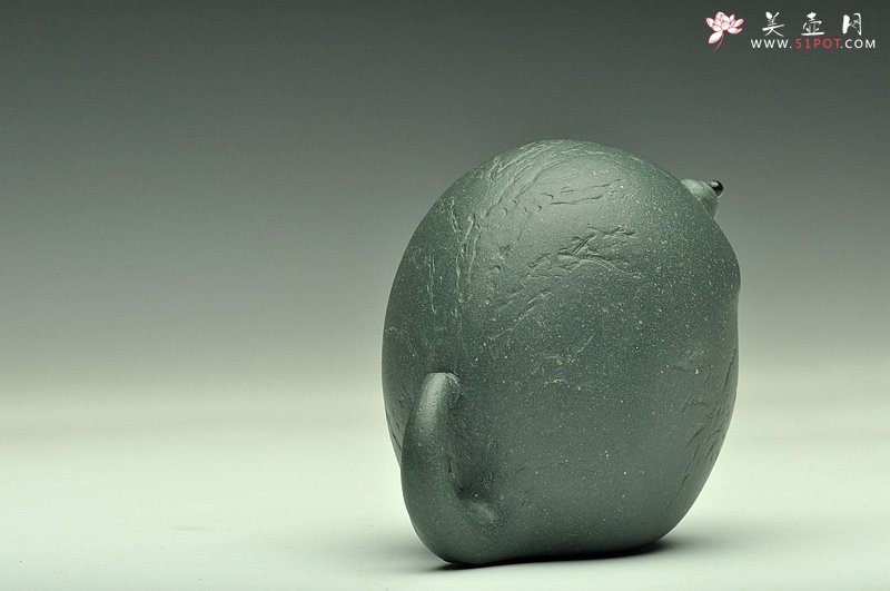 紫砂壶图片：全手茶宠 文房水注 可爱萌宠 绿泥灵蛇 - 宜兴紫砂壶网