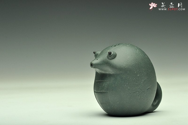 紫砂壶图片：全手茶宠 文房水注 可爱萌宠 绿泥灵蛇 - 宜兴紫砂壶网