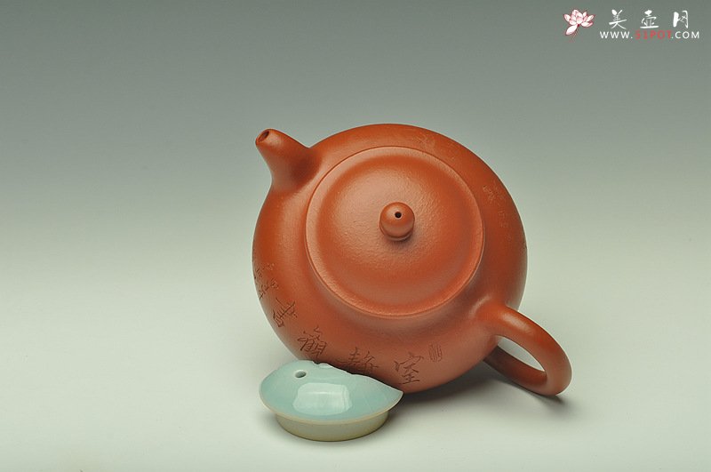 紫砂壶图片：张云熙精品之作 端庄秀雅 朱泥掇子 室静观书~ - 宜兴紫砂壶网