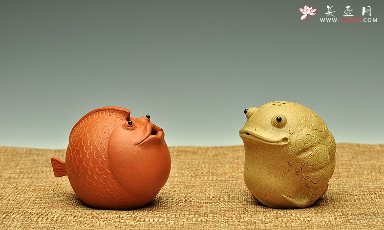 紫砂壶图片：全手茶宠 文房水注 年年有余   - 宜兴紫砂壶网