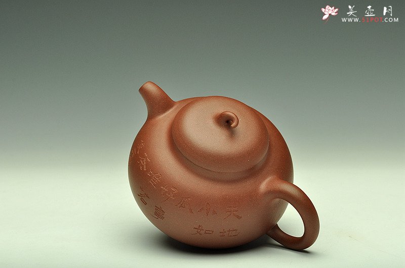 紫砂壶图片：家藏老紫泥 极易泡养~ 敦厚可人  全手茄段 - 宜兴紫砂壶网