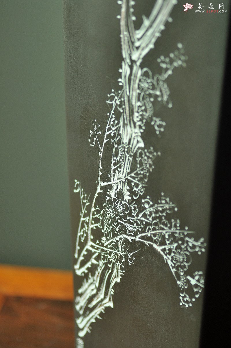 紫砂壶图片：陆逸舟近作 文房雅物~ 全手四方瓶 - 宜兴紫砂壶网