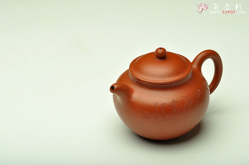 紫砂壶图片：张云熙精品之作 端庄秀雅 朱泥掇子 室静观书~ - 宜兴紫砂壶网