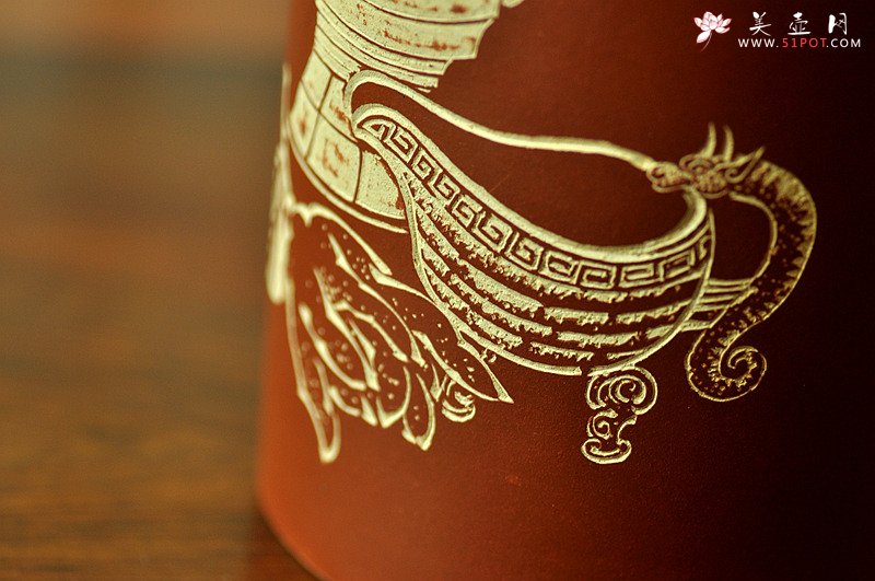 紫砂壶图片：雅室 陆轶舟精心装饰 吉祥帽筒一对 文气耐品~ - 宜兴紫砂壶网