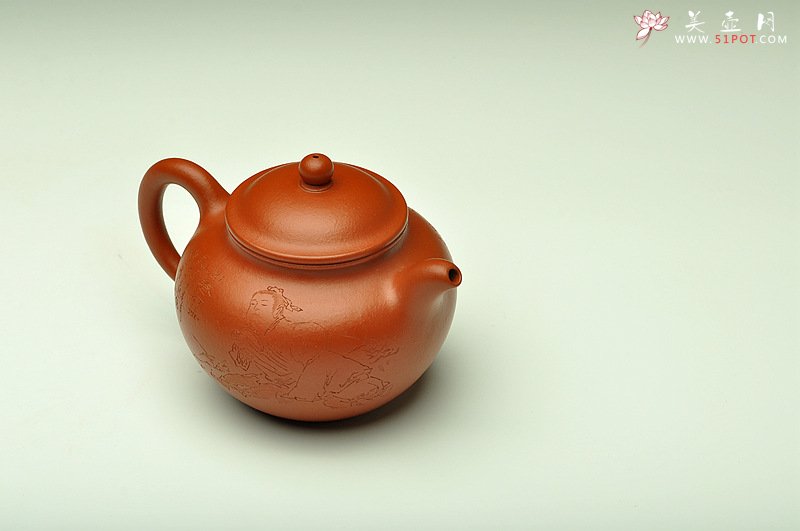 紫砂壶图片：张云熙精品之作 端庄秀雅 朱泥掇子 室静观书~ - 宜兴紫砂壶网