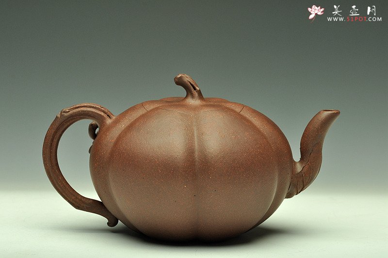 紫砂壶图片：吴震经典作品 南瓜 欣赏 - 宜兴紫砂壶网