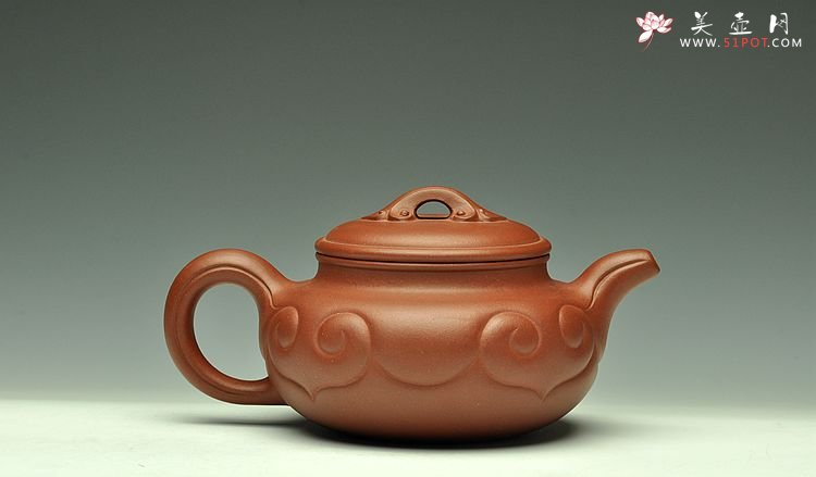 紫砂壶图片：线条流畅 精工典范 红皮龙称心如意 壶中贵妃 - 宜兴紫砂壶网