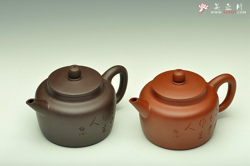 紫砂壶图片：美壶特惠 山水之中作主人 摹古剑流德中对壶 茶人最爱~价格为单款 - 宜兴紫砂壶网