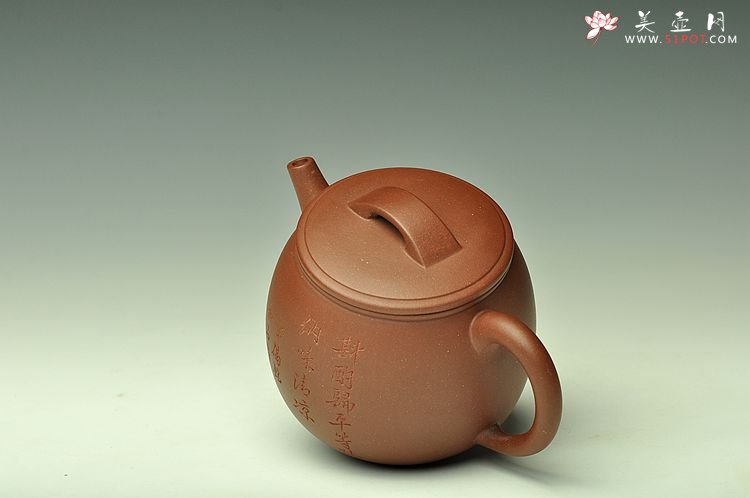 紫砂壶图片：和石装饰  全手米仓 实用精品 - 宜兴紫砂壶网