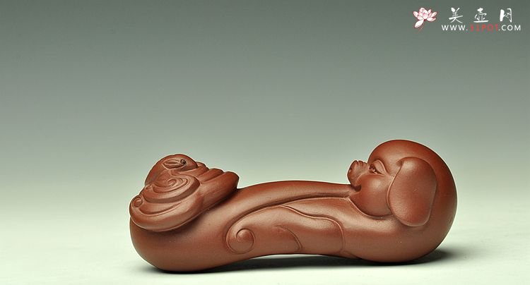 紫砂壶图片：精品茶宠如意狗 福猪 灵蛇 云龙 - 宜兴紫砂壶网