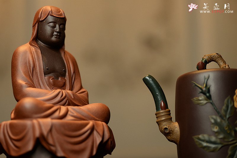 紫砂壶图片：那些花儿之月季花~ 精品重器 大美无言o(∩_∩)o  - 宜兴紫砂壶网