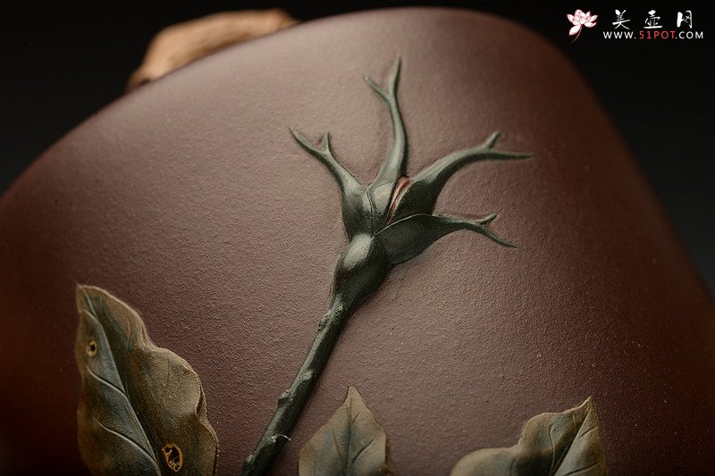 紫砂壶图片：那些花儿之月季花~ 精品重器 大美无言o(∩_∩)o  - 宜兴紫砂壶网