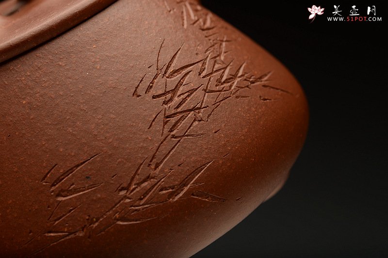 紫砂壶图片：张力十足 陆轶舟装饰 全手平盖石瓢 - 宜兴紫砂壶网