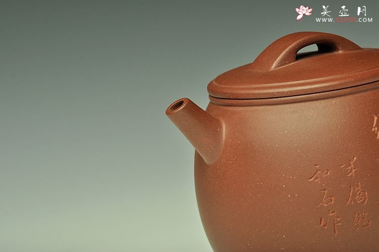 紫砂壶图片：和石装饰  全手米仓 实用精品 - 宜兴紫砂壶网