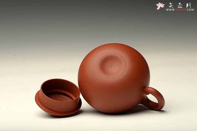 紫砂壶图片：原矿纯朱泥 不接受预定 娇艳可人 全手小苹果 于洪霞老师随兴而作 - 宜兴紫砂壶网