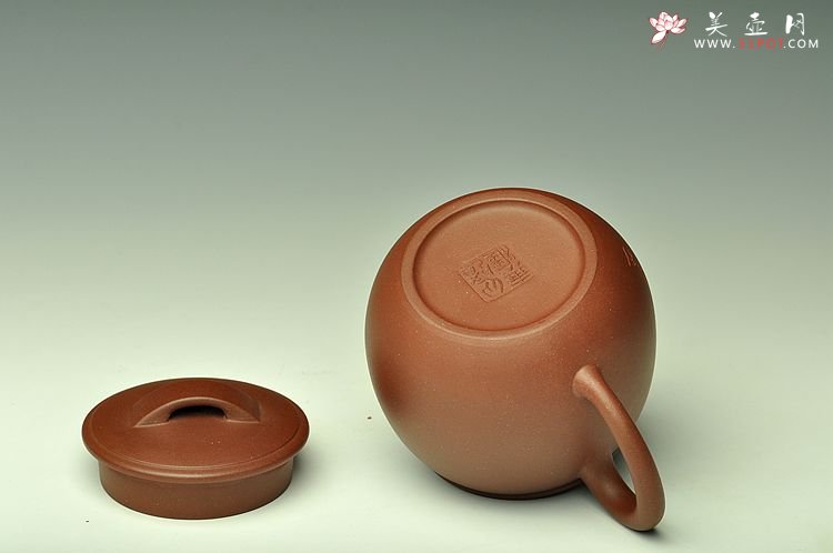 紫砂壶图片：和石装饰  全手米仓 实用精品 - 宜兴紫砂壶网