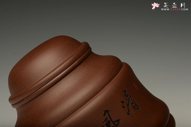 紫砂壶图片：竹鼎 文房茶叶罐 刻绘精致 造型新颖 - 宜兴紫砂壶网