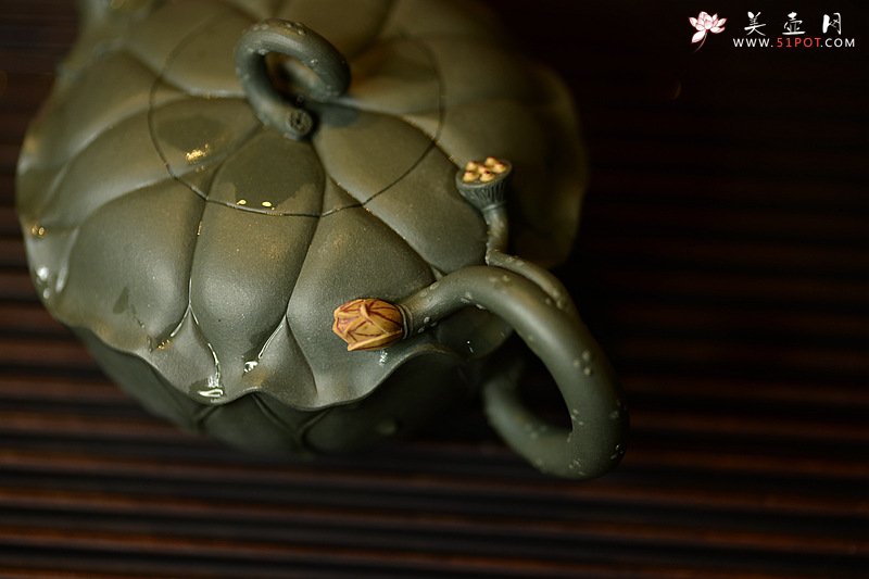 紫砂壶图片：习习清风 莲莲动情o(∩_∩)o  荷叶清风 孙伟强张新亚原创新品 夏雨荷 - 宜兴紫砂壶网