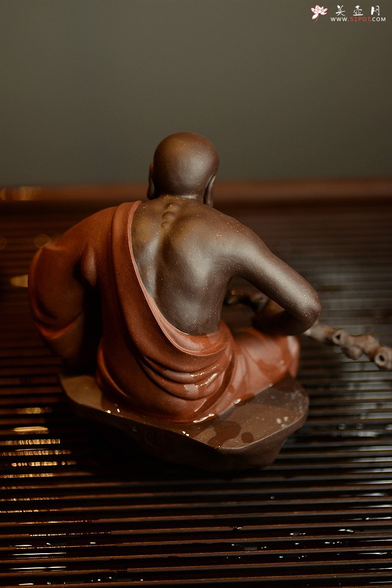 紫砂壶图片：历时两年创作~王健扛鼎之作十八罗汉之持杖罗汉和长眉罗汉~ - 宜兴紫砂壶网