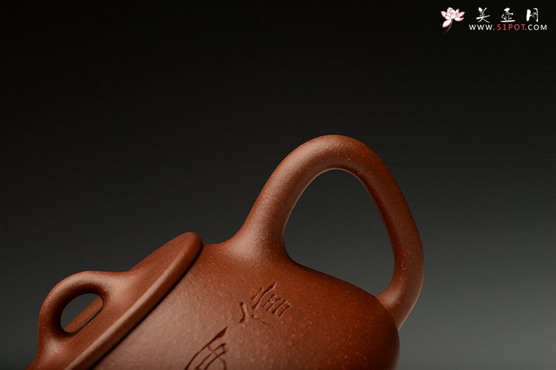 紫砂壶图片：张力十足 陆轶舟装饰 全手平盖石瓢 - 宜兴紫砂壶网
