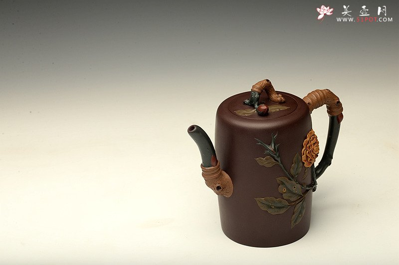 紫砂壶图片：那些花儿之月季花~ 精品重器 大美无言o(∩_∩)o  - 宜兴紫砂壶网