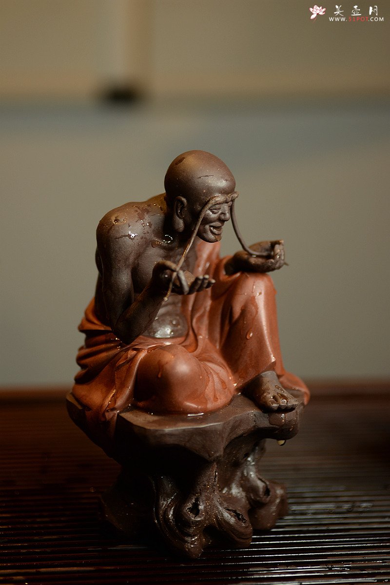 紫砂壶图片：历时两年创作~王健扛鼎之作十八罗汉之持杖罗汉和长眉罗汉~ - 宜兴紫砂壶网