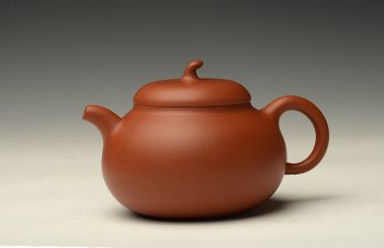 紫砂壶图片：娇艳迷人 饱满可人 ~ 全手朱泥茄段 - 宜兴紫砂壶网