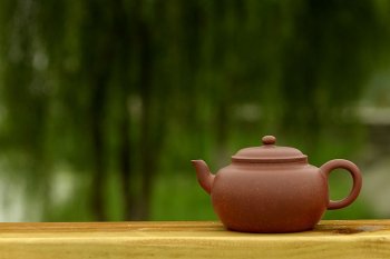 紫砂壶图片：天天特惠之古泉 工料均不错 桂花砂 - 宜兴紫砂壶网