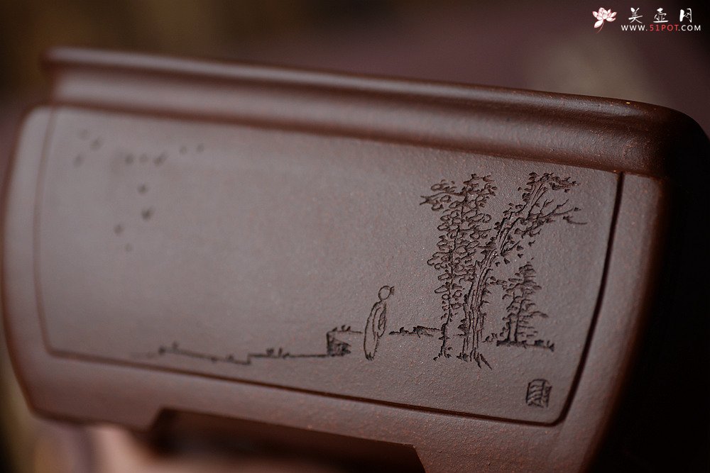 紫砂壶图片：张秋平全手制花盆 陆逸舟精心装饰 开光花盆 文房雅玩~ - 宜兴紫砂壶网