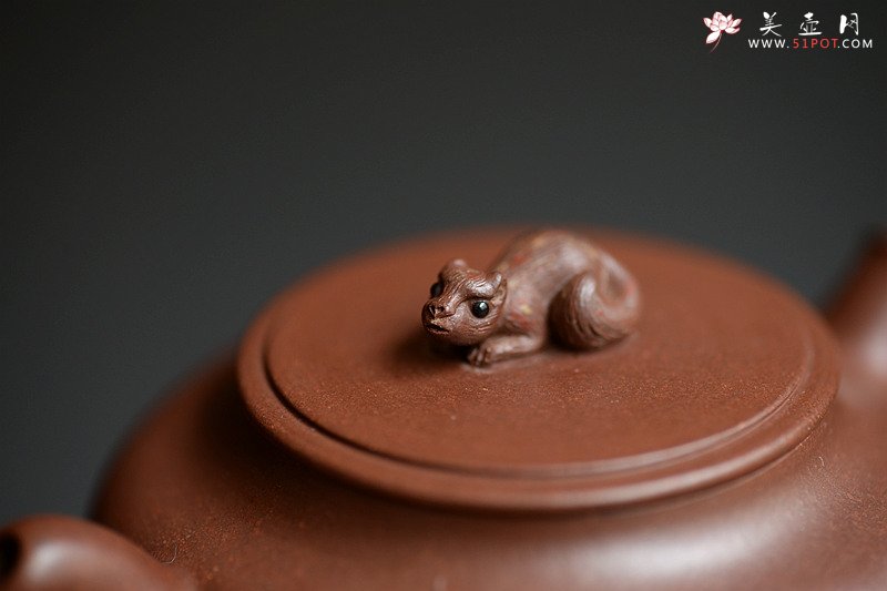 紫砂壶图片：大口实用 憨厚可人 全手竹趣 创意花货 - 宜兴紫砂壶网