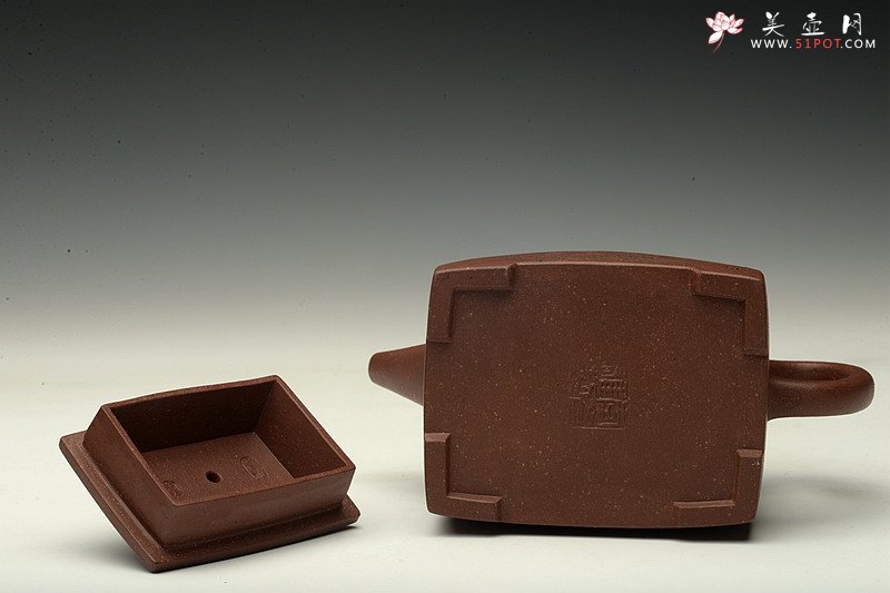 紫砂壶图片：李彦雄新作 龙行天下 四方山水~ 全手镶片 志在四方 - 宜兴紫砂壶网