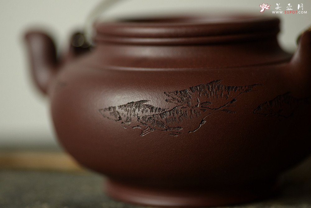 紫砂壶图片：器形稳重 全手蛋包 - 宜兴紫砂壶网