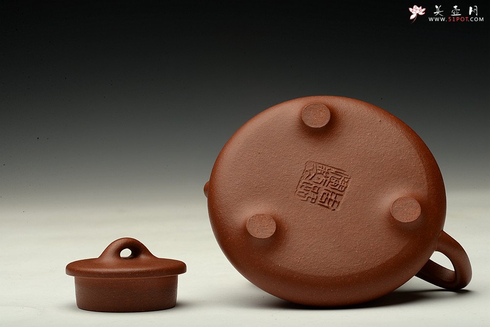 紫砂壶图片：纯料降坡泥 骨肉均挺 全手小子冶石瓢 - 宜兴紫砂壶网