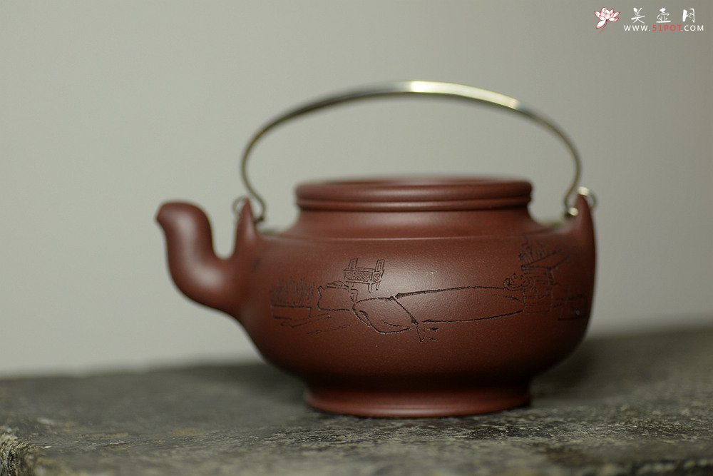 紫砂壶图片：器形稳重 全手蛋包 - 宜兴紫砂壶网
