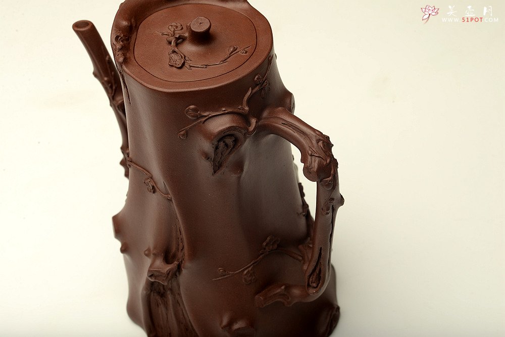 紫砂壶图片：精品重器 顾正芳甲午扛鼎巨作 梅桩套壶 诸友欣赏 - 宜兴紫砂壶网