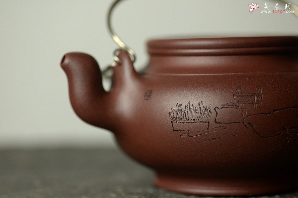 紫砂壶图片：器形稳重 全手蛋包 - 宜兴紫砂壶网