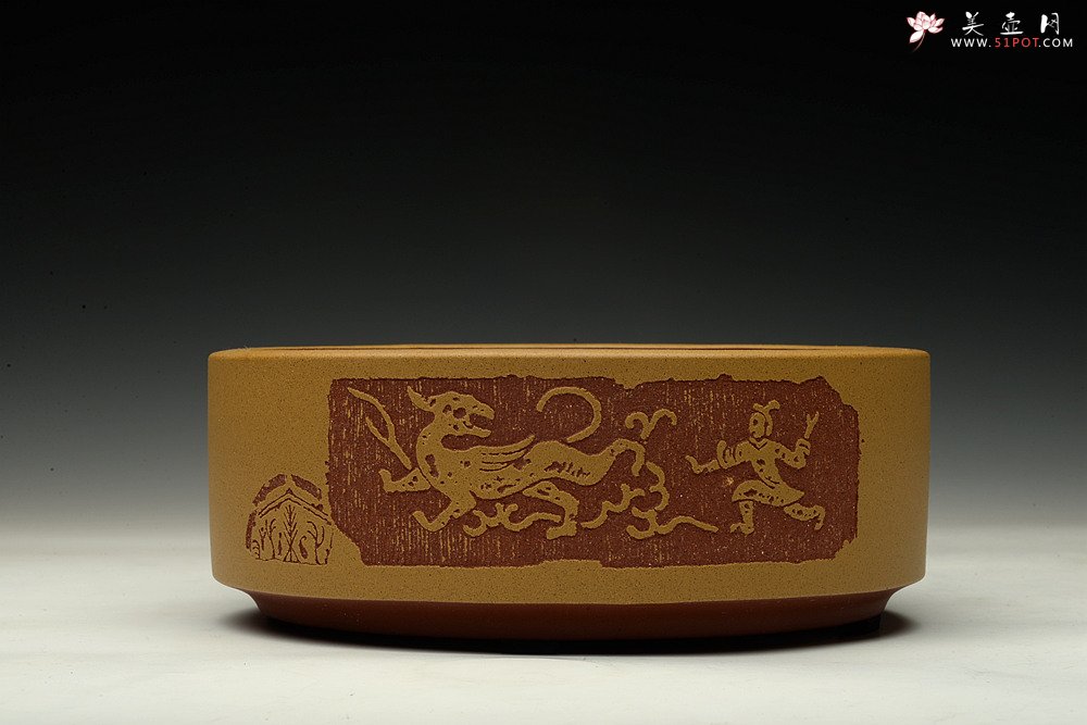 紫砂壶图片：茶舍必备 汉风水洗 书香氛围 啄砂装饰 文质相含 ‘济以学问 澹泊自守 造于高明’ - 宜兴紫砂壶网