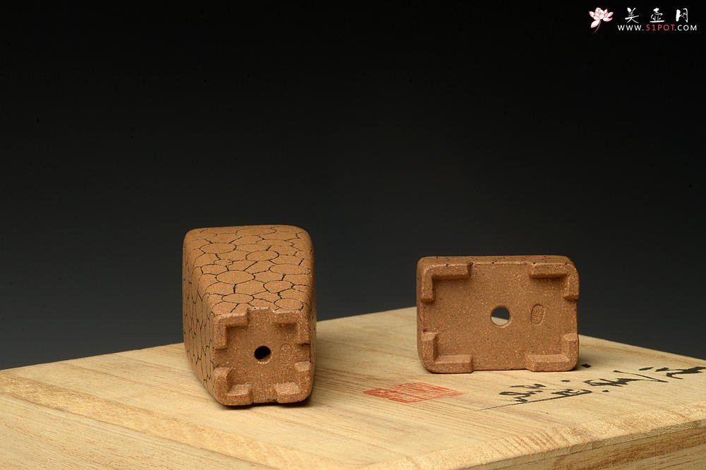 紫砂壶图片：张秋平  全手豹纹微型花盆 漂亮好玩 - 宜兴紫砂壶网