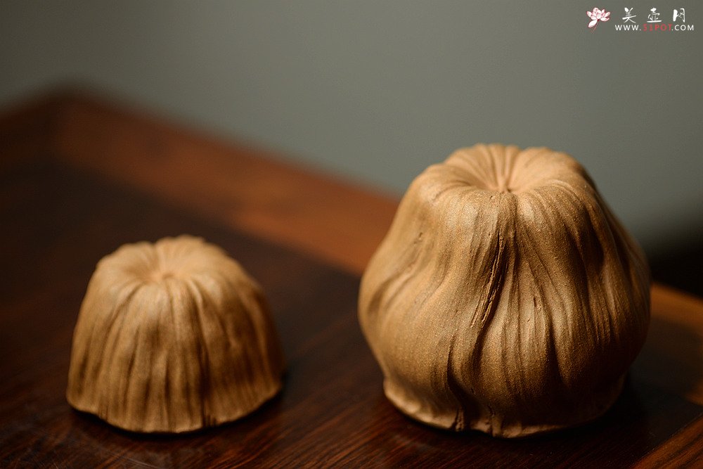 紫砂壶图片：莲子可动 学院派之莲蓬主人杯一对 数量有限~ - 宜兴紫砂壶网