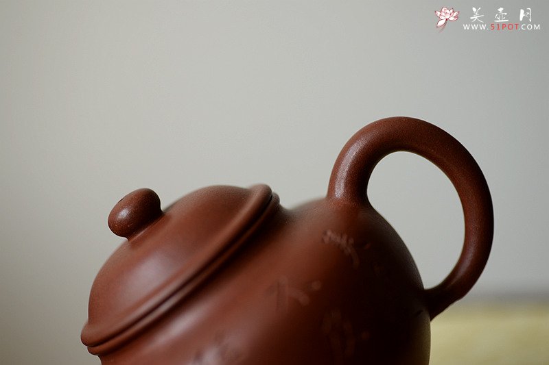紫砂壶图片：鸿渝山房摹古之留佩莲子 娇小可人 美壶特惠 - 宜兴紫砂壶网