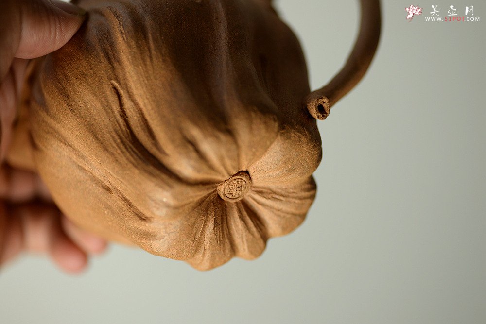 紫砂壶图片：学院派风格之全手莲蓬公道+2个手工莲子杯  肌理丰富 各有风味~ - 宜兴紫砂壶网