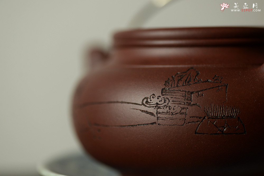 紫砂壶图片：器形稳重 全手蛋包 - 宜兴紫砂壶网