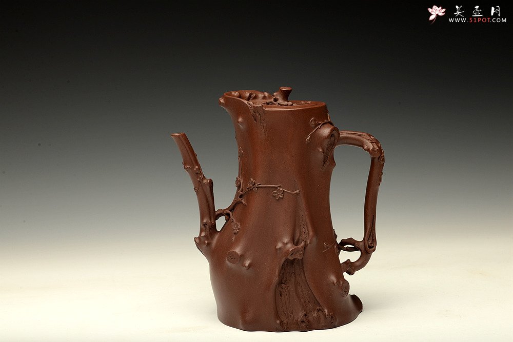 紫砂壶图片：精品重器 顾正芳甲午扛鼎巨作 梅桩套壶 诸友欣赏 - 宜兴紫砂壶网